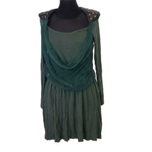 Guarapo, made in Italy , green tunic with studs